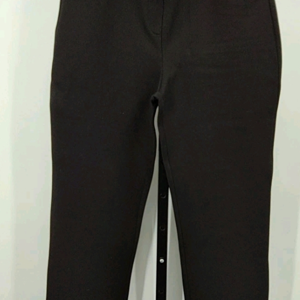 QUINCE Women's Black Size L Ponte Straight Leg Pants NWT